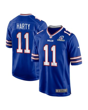 Deonte Harty 11 Buffalo Bills 2023 Playoffs Patch Game Men Jersey - Royal