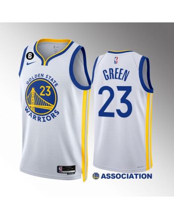 Draymond Green 23 Golden State Warriors 2022-23 White Association Edition Jersey NO.6 Patch