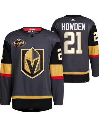 Men Vegas Golden Knights 21 Brett Howden Alternate Primegreen Black Jersey 2023 All-Star Jersey