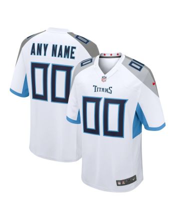 Tennessee Titans Men Custom Game Jersey - White