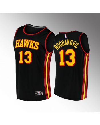 Atlanta Hawks 13 Bogdan Bogdanovic Statement Jersey 2022-23 Black