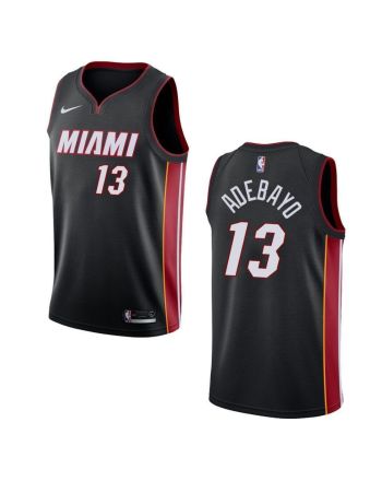 Men's Miami Heat 13 Bam Adebayo Icon Swingman Jersey - Black