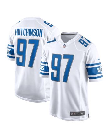 Aidan Hutchinson 97 Detroit Lions Men Game Jersey - White