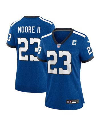 Kenny Moore II 23 Indianapolis Colts Indiana Nights Alternate Game Women Jersey - Royal