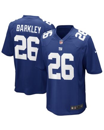 Saquon Barkley 26 New York Giants YOUTH Game Jersey - Royal