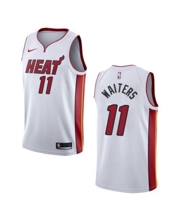 Men's Miami Heat 11 Dion Waiters Association Swingman Jersey - White