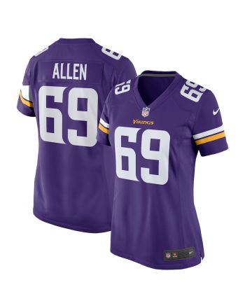 Jared Allen 69 Minnesota Vikings Women Retired Game Jersey - Purple