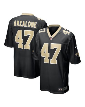 Alex Anzalone 47 New Orleans Saints Men's Game Jersey - Black