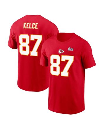 Travis Kelce Kansas City Chiefs Super Bowl LVII T-Shirt - Red