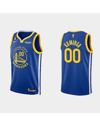 Golden State Warriors 00 Jonathan Kuminga 2022-23 Icon Edition Royal Men Jersey