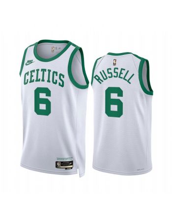 Bill Russell Boston Celtics Classic Edition White 6 Jersey Year Zero - Men Jersey