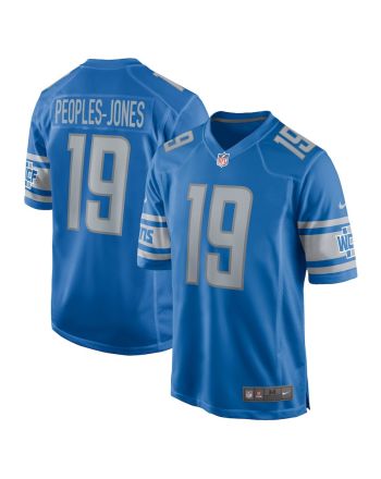 Donovan Peoples-Jones 19 Detroit Lions Game Men Jersey - Blue