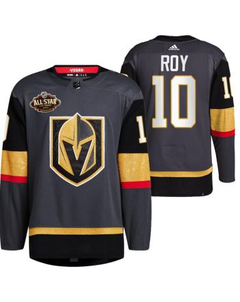 Men Vegas Golden Knights 10 Nicolas Roy Alternate Primegreen Black Jersey 2023 All-Star Jersey