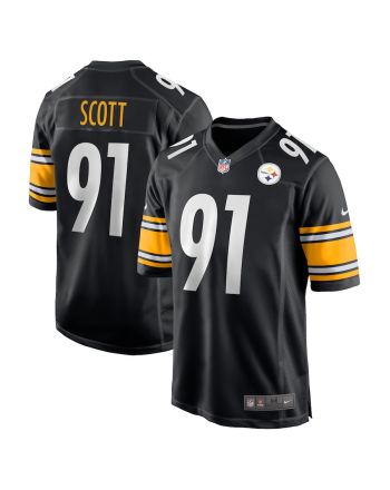 Delontae Scott Pittsburgh Steelers Game Player Jersey - Black