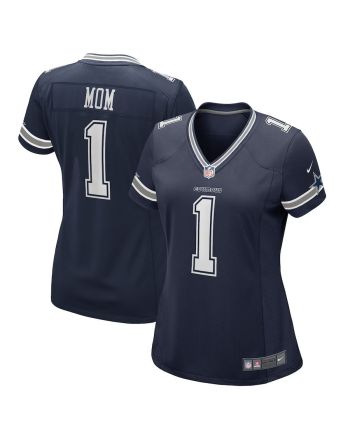 Number 1 Mom Dallas Cowboys Game Women Jersey - Navy