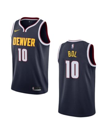 Men's Denver Nuggets 10 Bol Bol Icon Swingman Jersey - Navy