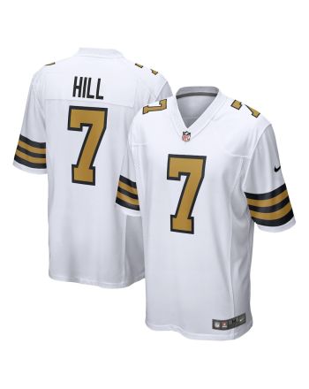 Taysom Hill 7 New Orleans Saints Men's Alternate Game Jersey - White