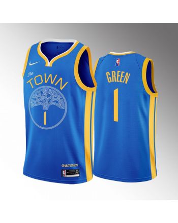 Golden State Warriors JaMychal Green 1 2022-23 Earned Edition Blue Jersey