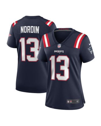 Quinn Nordin 13 New England Patriots Women Game Jersey - Navy