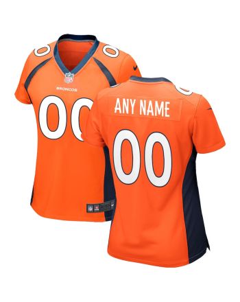 Denver Broncos Women's Custom Game Jersey - Orange