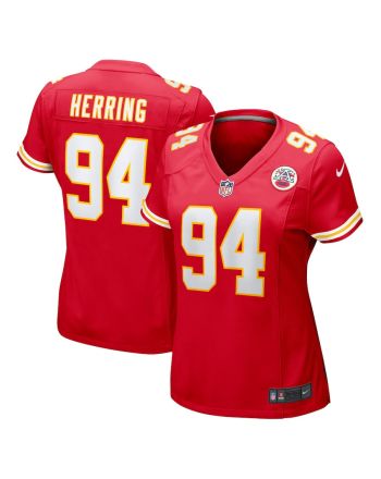 Malik Herring 94 Kansas City Chiefs Game Women Jersey - Red