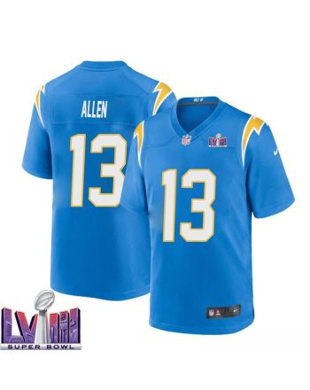 Keenan Allen 13 Los Angeles Chargers Super Bowl LVIII Men Home Game Jersey - Powder Blue