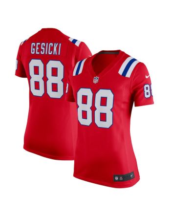 Mike Gesicki 88 New England Patriots Alternate Game Women Jersey - Red