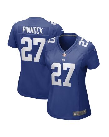 Jason Pinnock 27 New York Giants Women Game Jersey - Royal