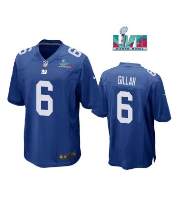 Jamie Gillan 6 New York Giants Super Bowl LVII Super Bowl LVII Royal Men Game Jersey