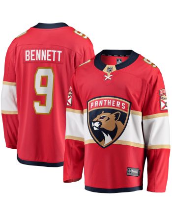 Men's Sam Bennett Red Florida Panthers 2017/18 Home Breakaway Jersey Jersey