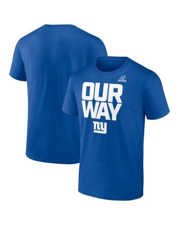 New York Giants 2022 Playoffs Wild Card Our Way T-Shirt - Royal