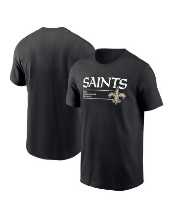 New Orleans Saints Division Essential T-Shirt - Black