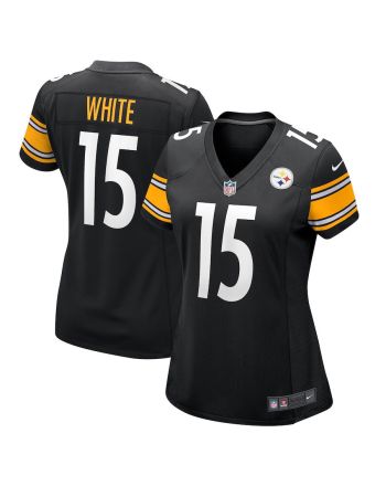 Cody White 15 Pittsburgh Steelers Women's Game Jersey - Black