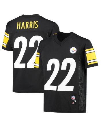 Najee Harris 22 Pittsburgh Steelers YOUTH Game Jersey - Black