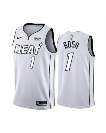 Miami Heat Chris Bosh White Hot 2022 Playoffs 1 Jersey