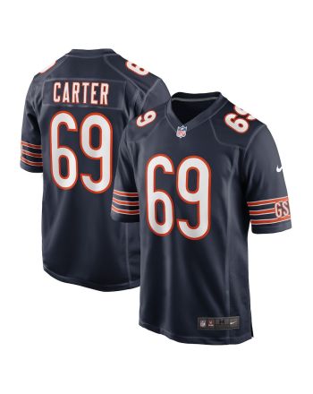 Ja'Tyre Carter Chicago Bears Game Player Jersey - Navy