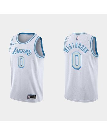 Los Angeles Lakers 0 Russell Westbrook 2022-23 City Edition White Men Jersey