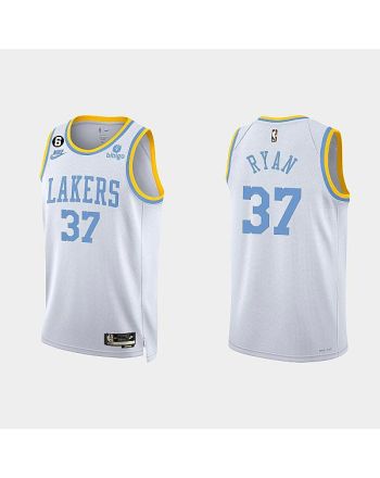 Los Angeles Lakers Matt Ryan 37 2022-23 Classic Edition White Men Jersey