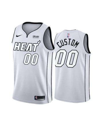 Miami Heat Custom White Hot 2022 Playoffs 00 Jersey