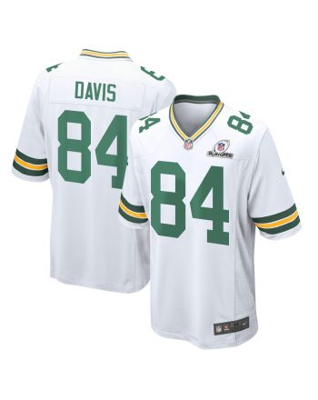 Tyler Davis 84 Green Bay Packers 2023 Playoffs Patch Game Men Jersey - White