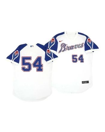 Atlanta Braves Max Fried 54 Cooperstown White Throwback Home Jersey