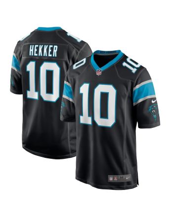 Johnny Hekker 10 Carolina Panthers Men's Game Jersey - Black