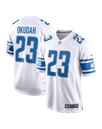 Jeff Okudah 23 Detroit Lions Men Game Jersey - White