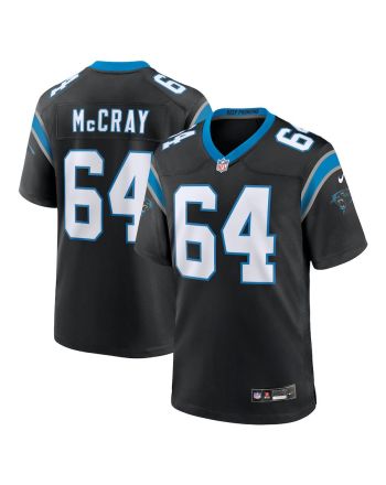 Justin McCray 64 Carolina Panthers Team Game Men Jersey - Black