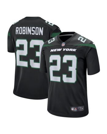 James Robinson 23 New York Jets Alternate Game Player Jersey - Stealth Black