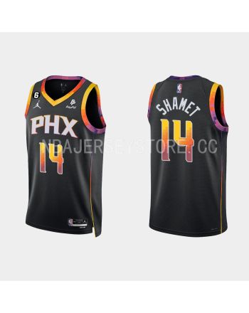 Phoenix Suns Landry Shamet 14 Black 2022-23 Statement Edition Men Jersey