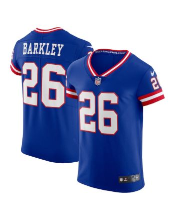 Saquon Barkley 26 New York Giants Classic Vapor Elite Player Jersey - Royal