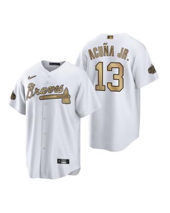 Atlanta Braves Ronald Acuna Jr. White 2022-23 All-Star Game Jersey