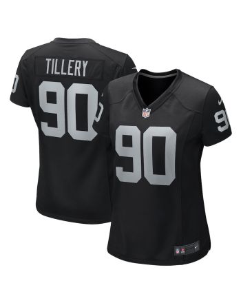 Jerry Tillery 90 Las Vegas Raiders Women's Game Player Jersey - Black