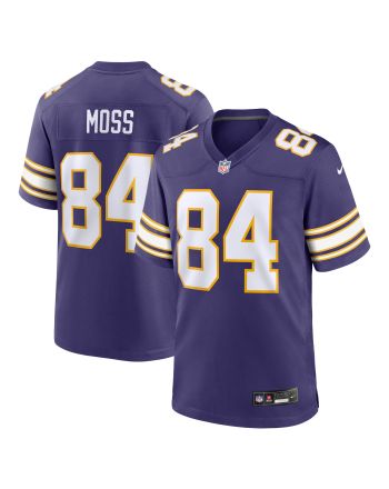 Randy Moss 24 Minnesota Vikings Classic Retired Game Men Jersey - Purple